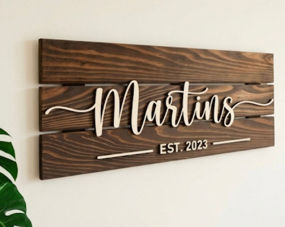 Custom Wooden Sign