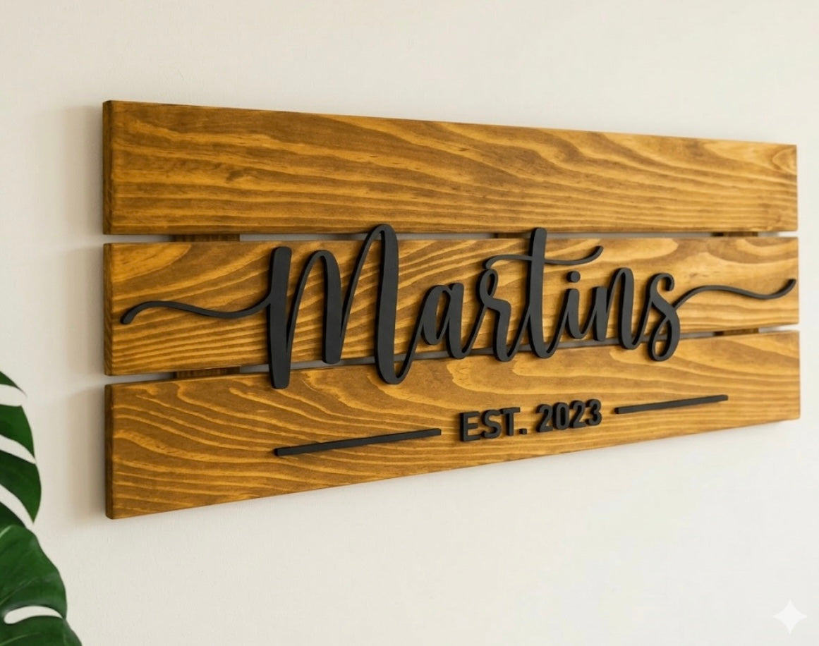 Custom Wooden Sign
